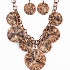 Necklace, earrings set